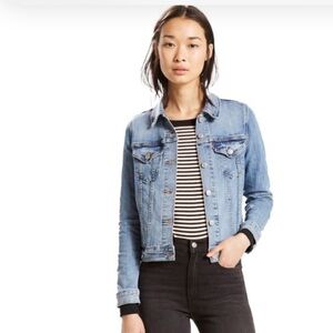 LEVIS Authentic Trucker Jean Jacket Broken In Women Size Small